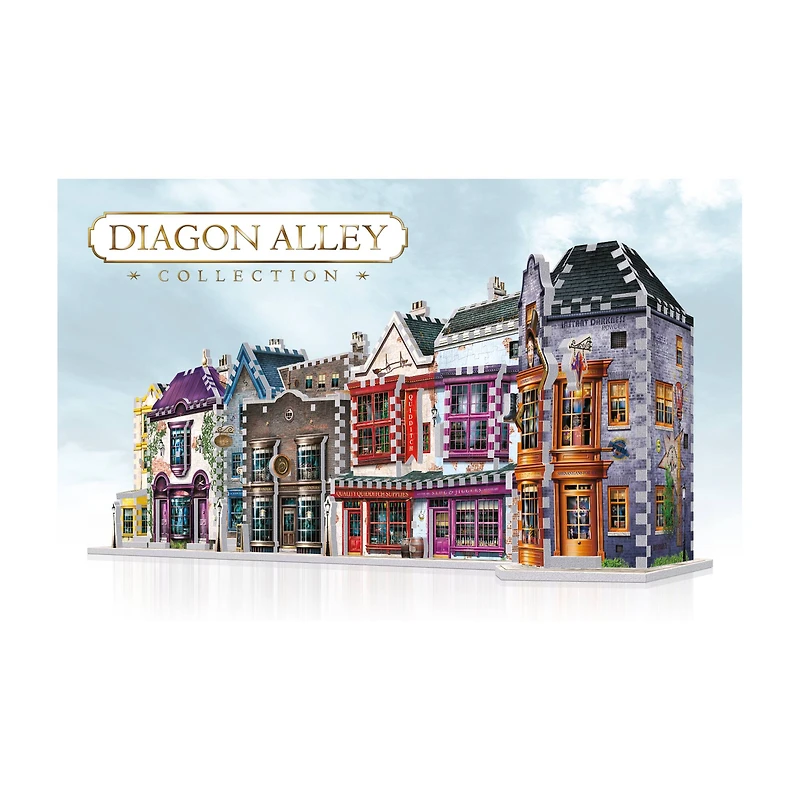 Harry Potter Diagon Alley Collection - Ollivander's Shop, Quidditch Supplies, Madam Malkin's, Weasleys' Wizard Wheezes: 1175 Pcs