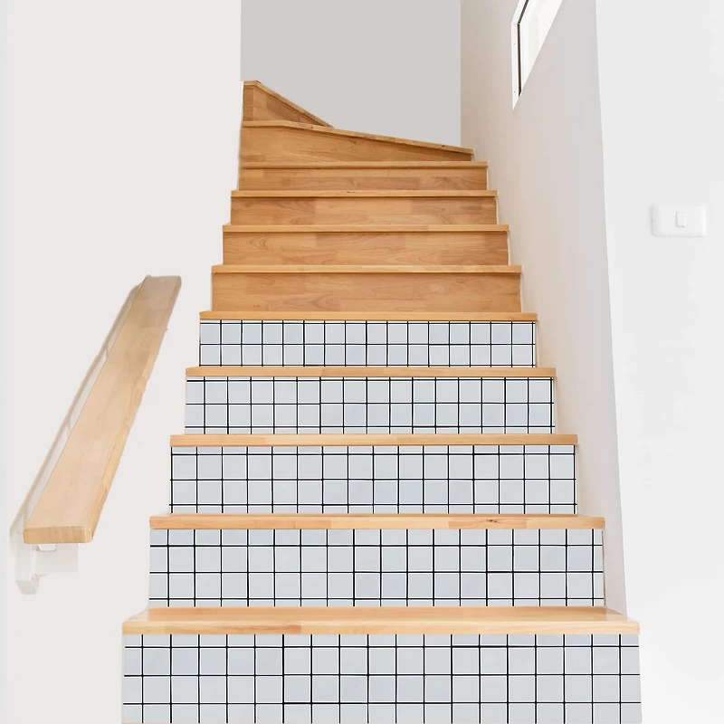 Simplify White Peel & Stick Wall Tile Mini Square, 4ct.