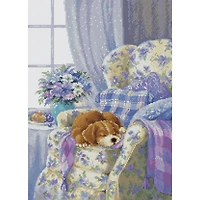 Luca-S Cozy Armchair Counted Cross-Stitch Kit