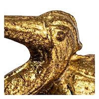 Hello Honey® 6" Gold Decorative Cast Iron Bird Bookends Set