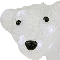 12" Lighted Commercial Grade Acrylic Baby Bear Christmas Display Decoration