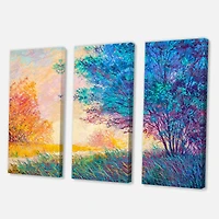 Designart - Sunset In Autumnal Landscape