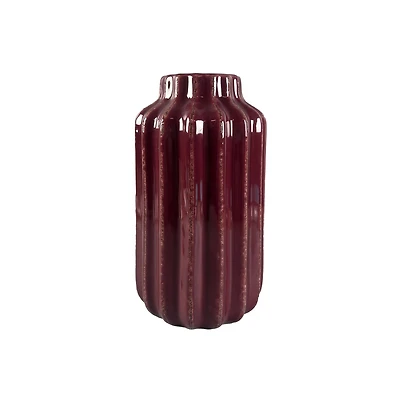 9" Berry Ribbed Ceramic Vase by Ashland®