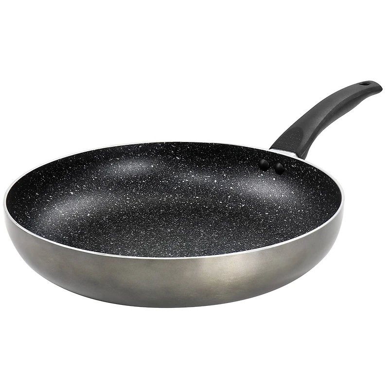 Oster 12" Merrion Metallic Gray Nonstick Aluminum Frying Pan