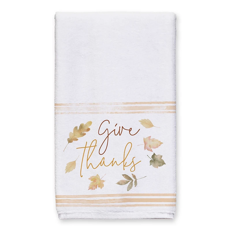 Give Thanks Leaves Tea Towel Set