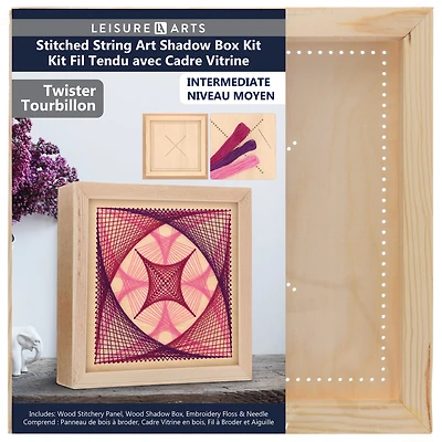 Leisure Arts® Twister Stitched String Art Shadow Box Kit