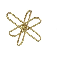 CosmoLiving by Cosmopolitan Gold Metal Modern Geometric Sculpture Set