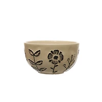 Hello Honey® 4.5" Floral Design Stoneware Compact Bowl Dinnerware, 4ct.