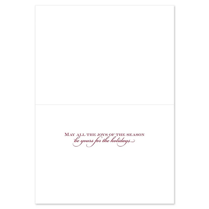 JAM Paper 5" x 7" Christmas Tradition Cards & Matching Envelopes Set, 16ct.