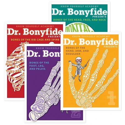 Know Yourself 4 Book Set: Dr. Bonyfide Presents 206 Bones of the Human Body