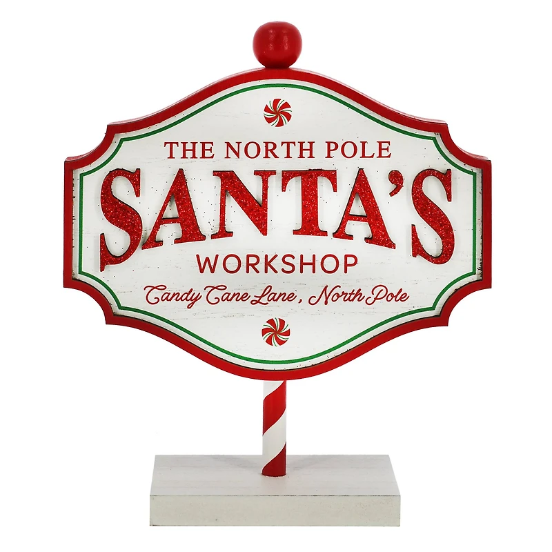 8" Santa's Workshop Tabletop Sign by Ashland®