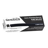 General's® Jumbo Willow Sketch Charcoal Sticks, 6ct.