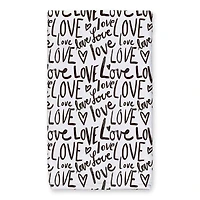 Love Typography 16" x 25" Tea Towel - Set of 2