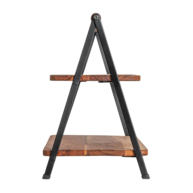  Hello Honey® 2 Tier Acacia Wood Stand