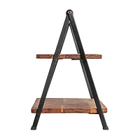  Hello Honey® 2 Tier Acacia Wood Stand