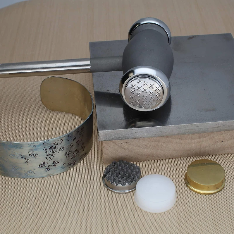 The Beadsmith® Interchangeable Texturing Hammer