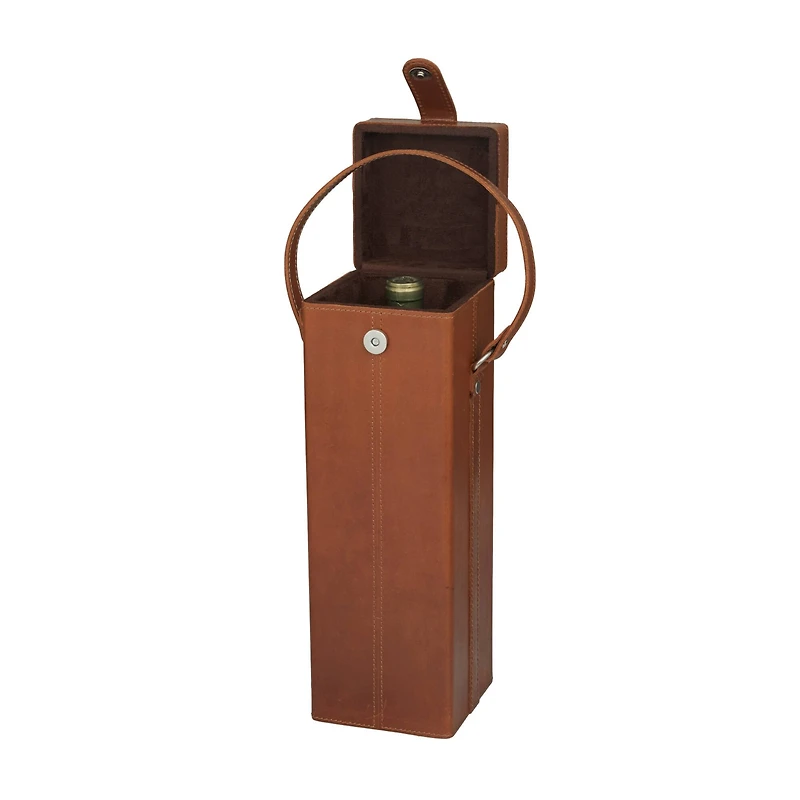 Tan Modern Wine Holder, 5" x 5" x 19"
