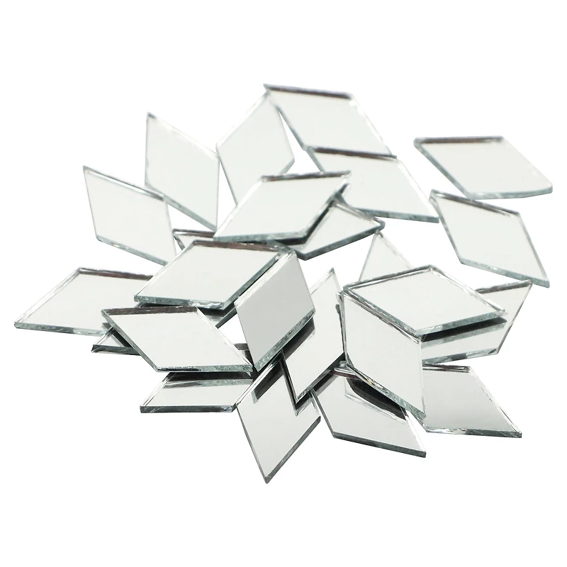 1" Diamond Glass Mirrors, 50ct. by Make Market®
