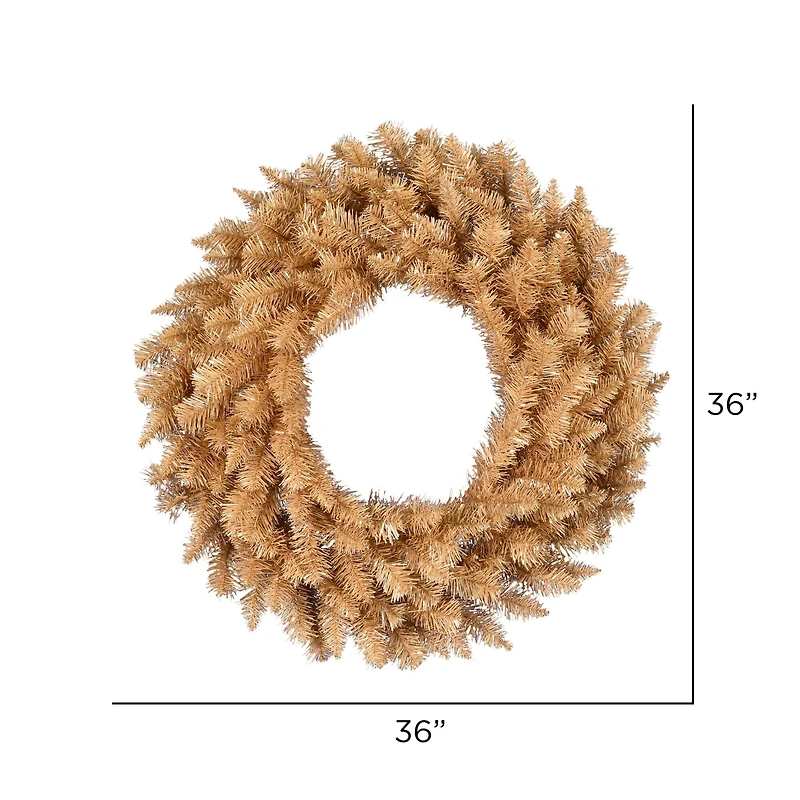 36" Gold Fir Artificial Christmas Wreath