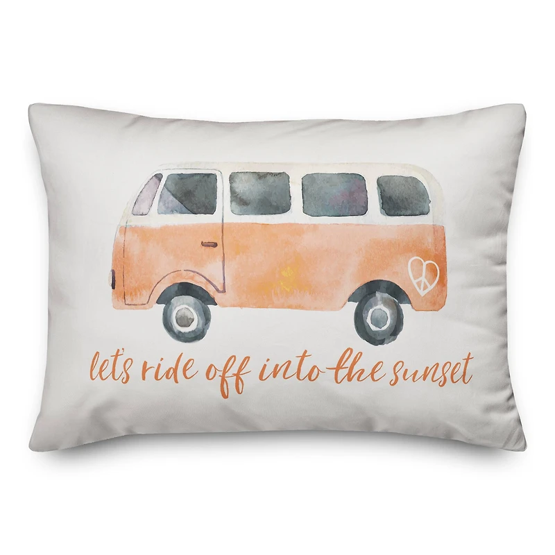 Ride Off Throw Pillow