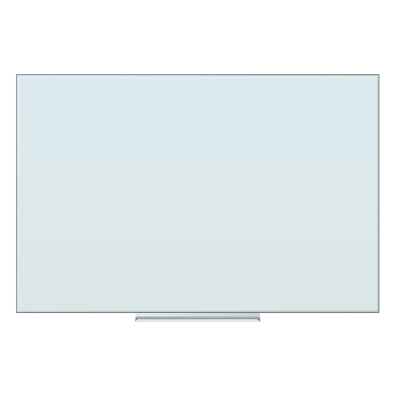 U Brands White 36" x 24" Frosted Frameless Non-Magnetic Glass Dry Erase Board