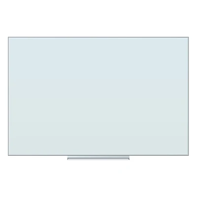 U Brands White 36" x 24" Frosted Frameless Non-Magnetic Glass Dry Erase Board