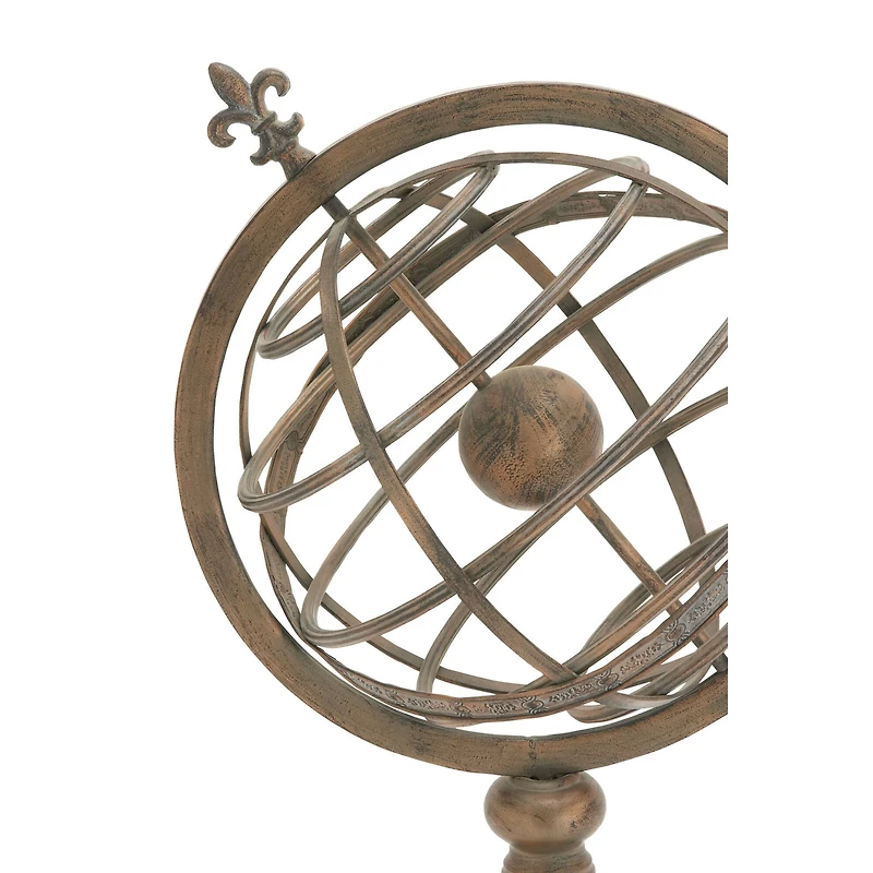 25" Brass Iron Traditional Globe