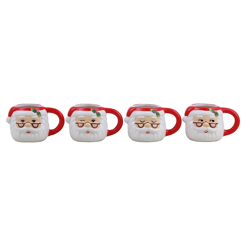 Mr. Christmas Santa Espresso Mugs Set