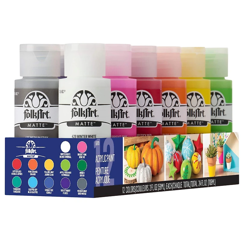 FolkArt® Matte™ Festival Acrylic Paint Set