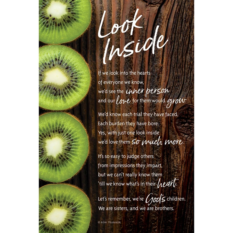 Look Inside Organic Brights Plaque with Easel