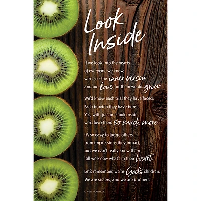 Look Inside Organic Brights Plaque with Easel