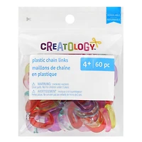 Transparent Rainbow Plastic Chain Links by Creatology™