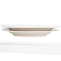 Hello Honey® 8" Flower Styles Stoneware Platter Set