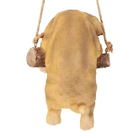 Design Toscano 8" Pug Puppy on a Perch Hanging Dog Sculpture
