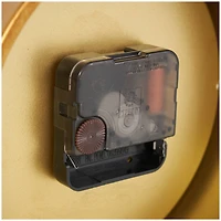 9" Gold Metal Scroll Antique Style Clock