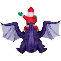 Airblown® 8ft. Christmas Animated Inflatable Santa Riding Dragon