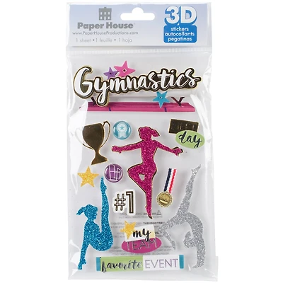 Paper House® Gymnastics 3D Stickers