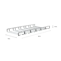 Organize It All Chrome Stemware Rack