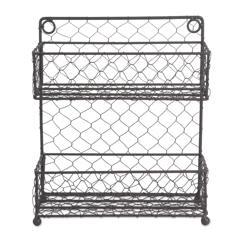 DII® 11" Wide 2 Row Chicken Wire Spice Rack