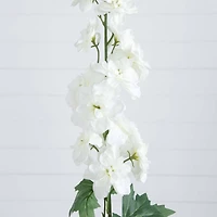 39" White Delphinium Flower Stems, 3ct.