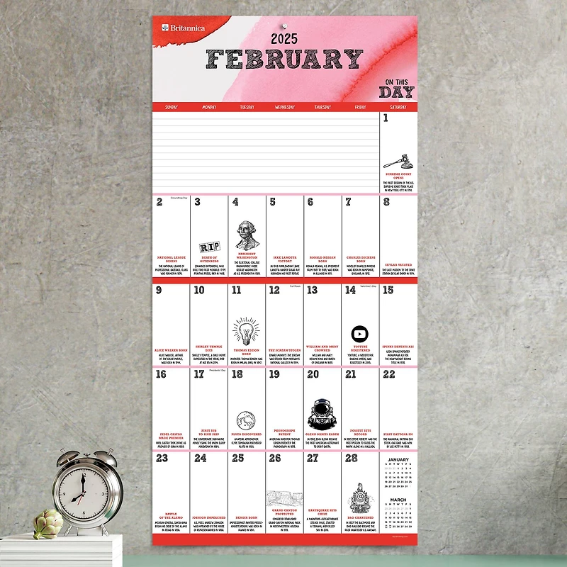 TF Publishing 2025 On This Day Wall Calendar