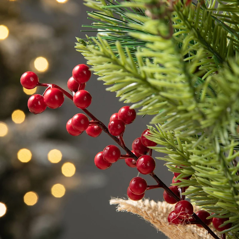 20" Unlit Cardinal Artificial Tabletop Christmas Tree