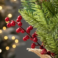 20" Unlit Cardinal Artificial Tabletop Christmas Tree