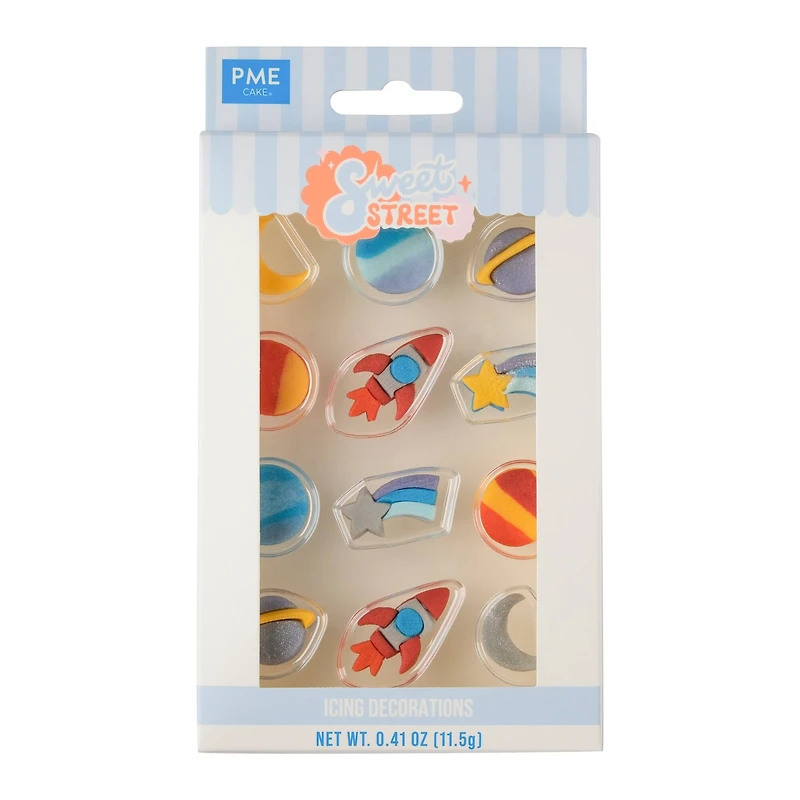 PME Cake Sweet Street® Space Icing Decorations