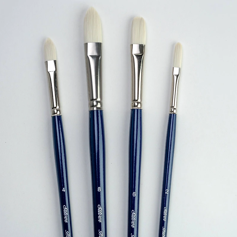Silver Brush Limited Bristlon Cats Tongue Variety Brushes, Set of 4