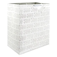 Jumbo White Peace, Love & Joy Gift Bag by Celebrate It™