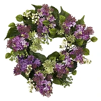 20" Purple & Green Lilac Wreath