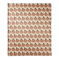 Retro Pumpkin Coral Fleece Blanket