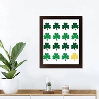 Shamrock Gold 11" x 14" Black Framed Print Under Plexiglass