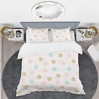 Designart 'Gold Chic Design III' Mid-Century Duvet Cover Set